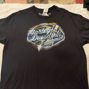 Harley-Davidson Black and Blue Graphic Tee
